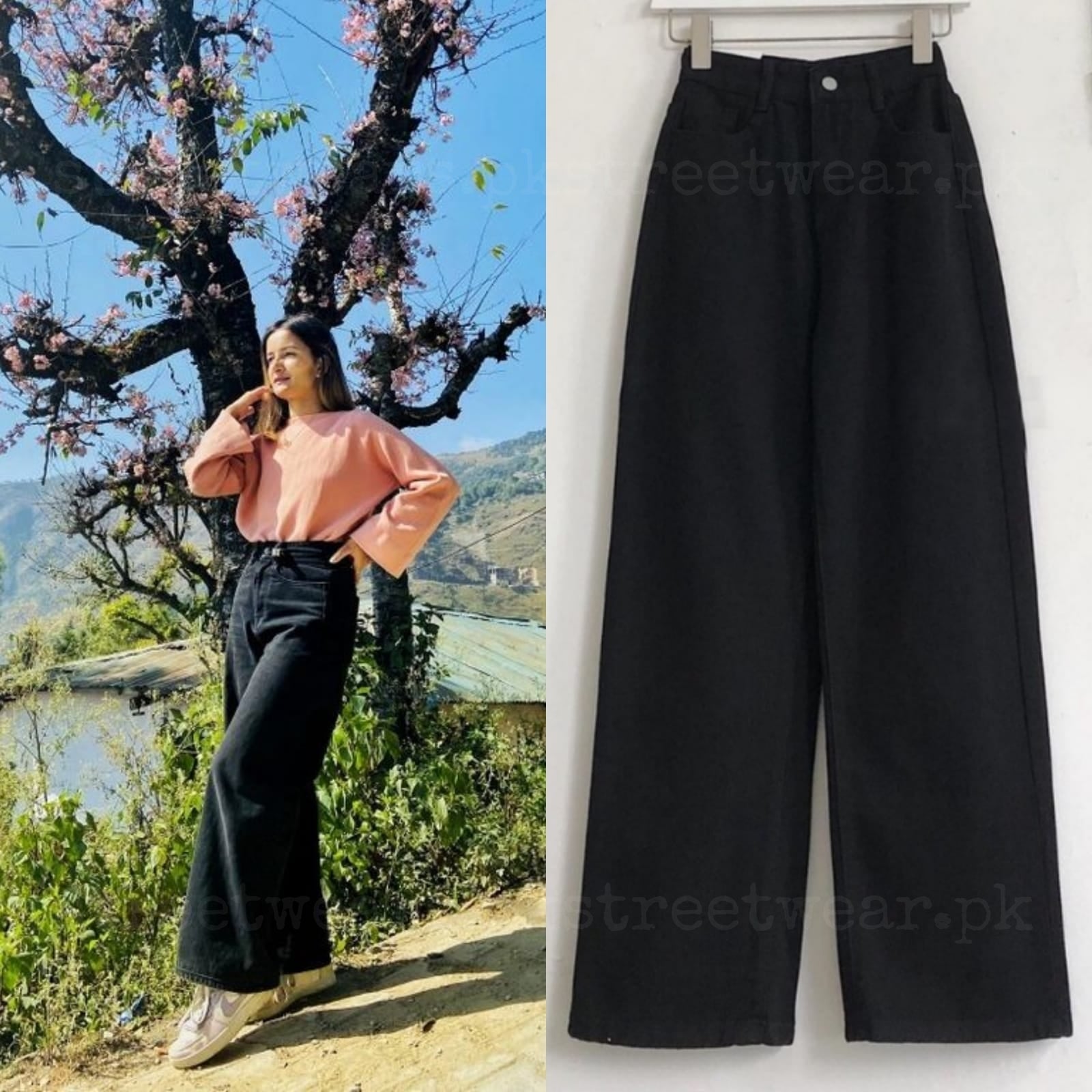 Black Wide Leg Jeans