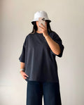 Charcoal Baggy Drop Shoulder