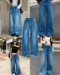 Faded Mid-Blue Baggy Jeans