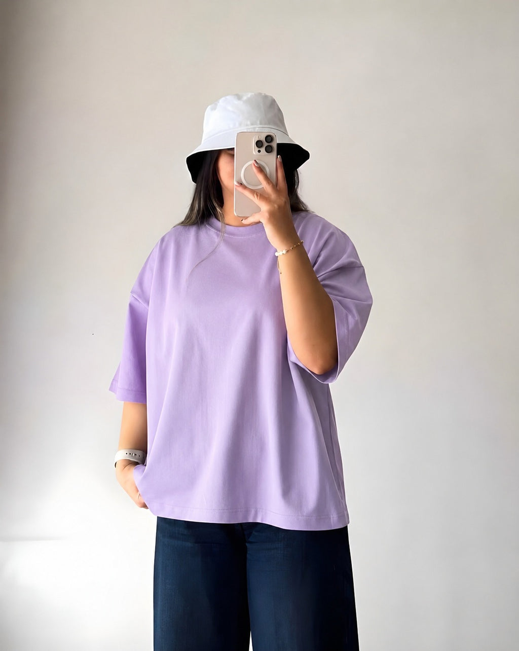 Lilac Baggy Drop Shoulder