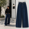 Dark-Blue Wide Leg Jeans