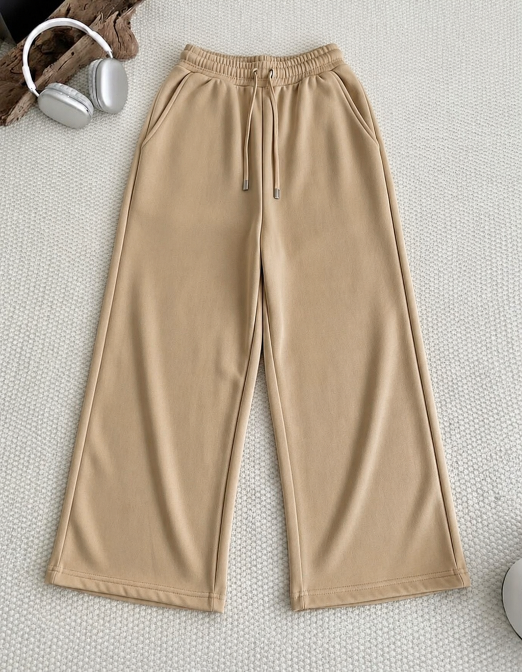 Beige Flapper Trouser