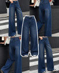 Faded Dark-Blue Baggy Jeans