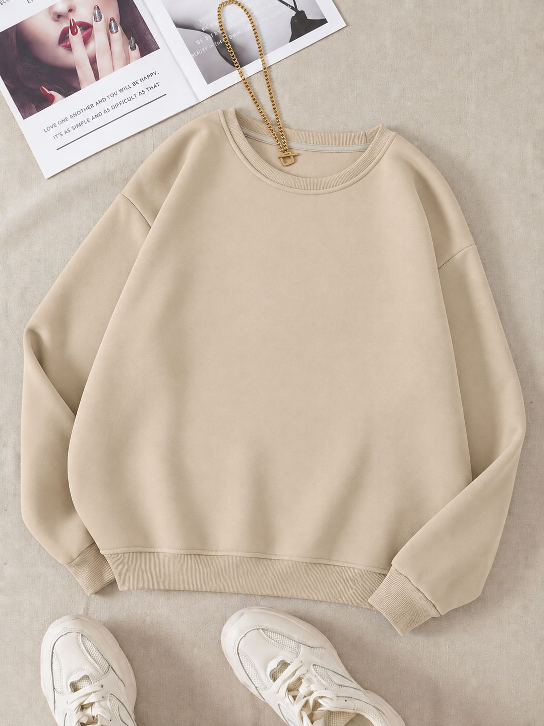 Beige Sweatshirt
