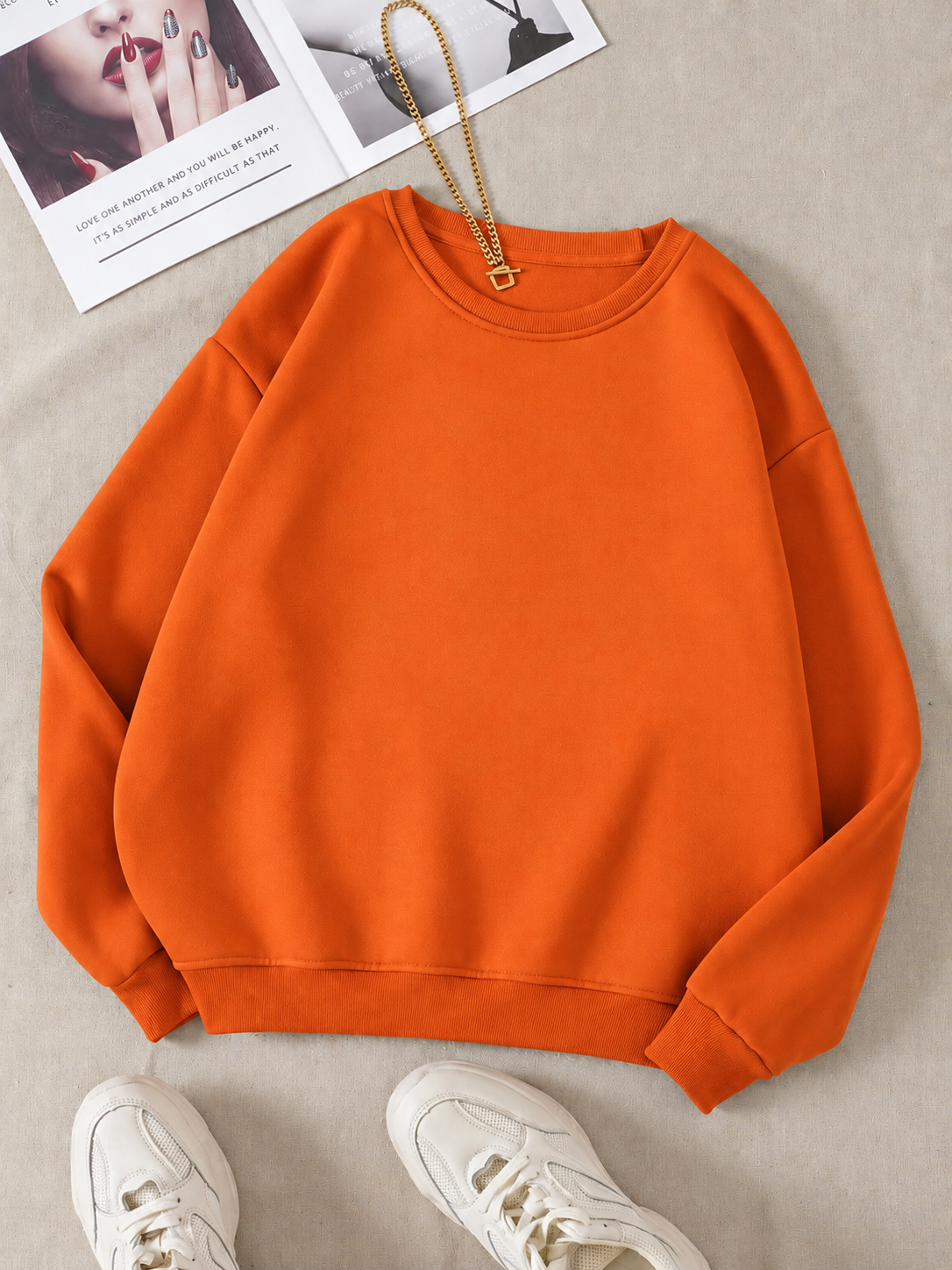 Orange Sweatshirt