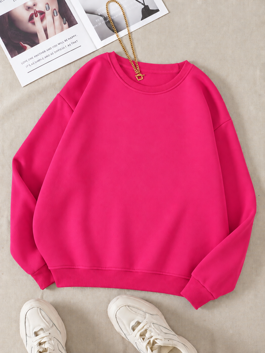Hot Pink Sweatshirt