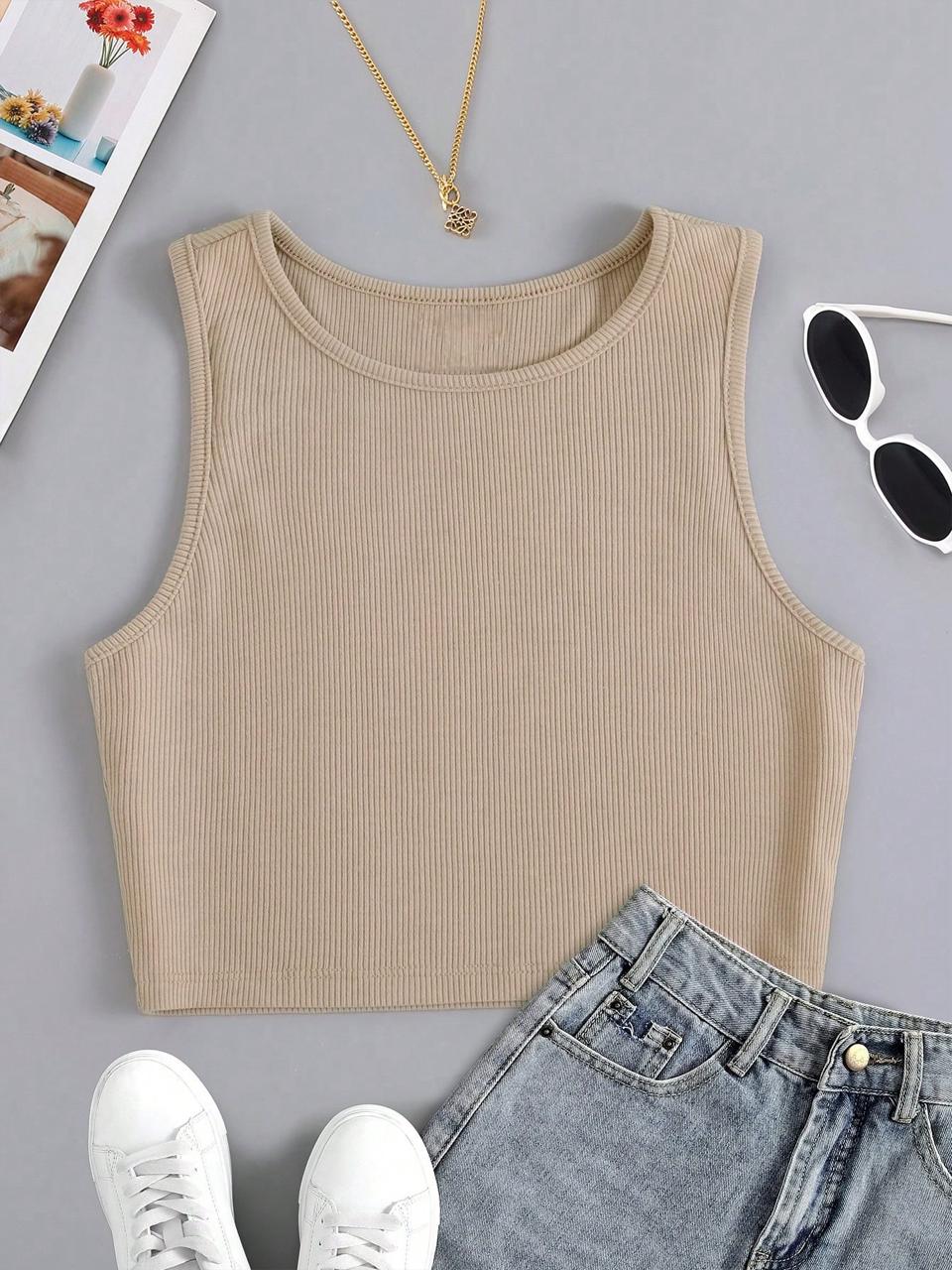 Beige Tank Top
