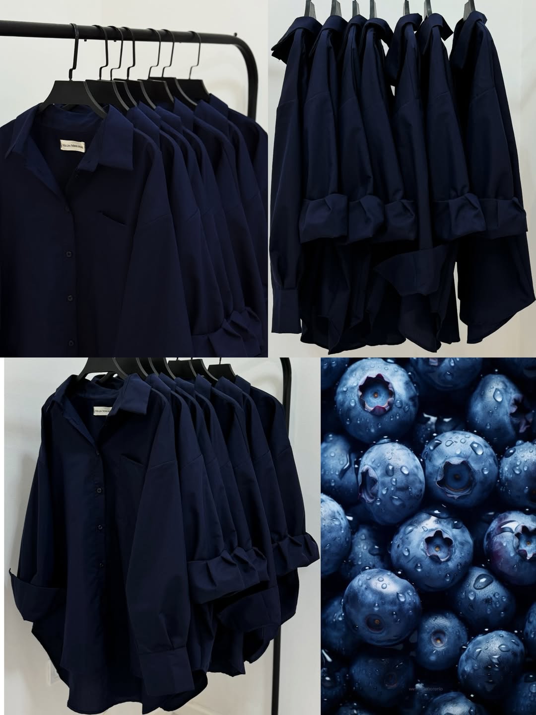 Navy Blue Button Down Shirt