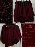 Maroon Button Down Shirt