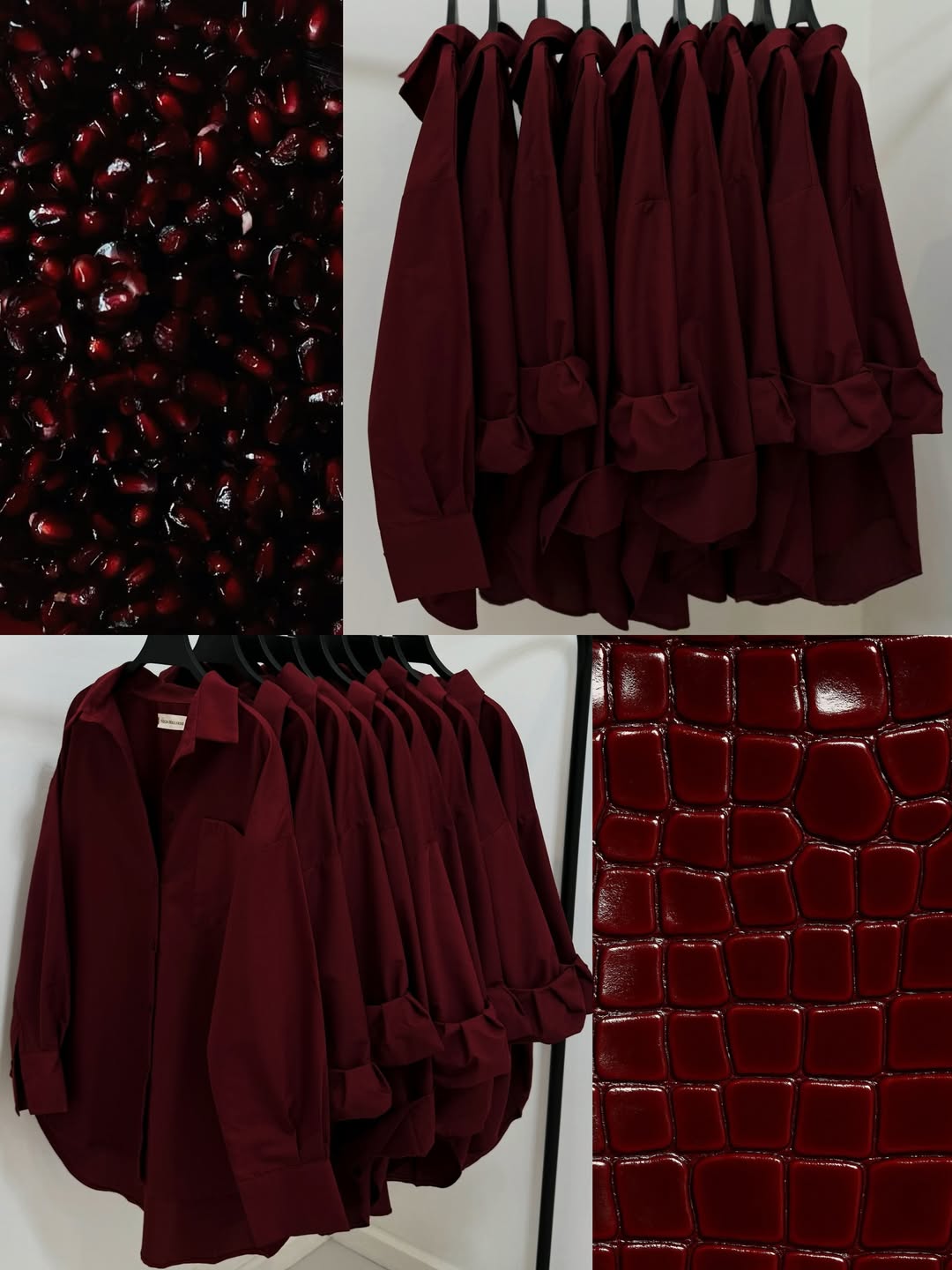 Maroon Button Down Shirt