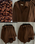 Dark Brown Button Down Shirt