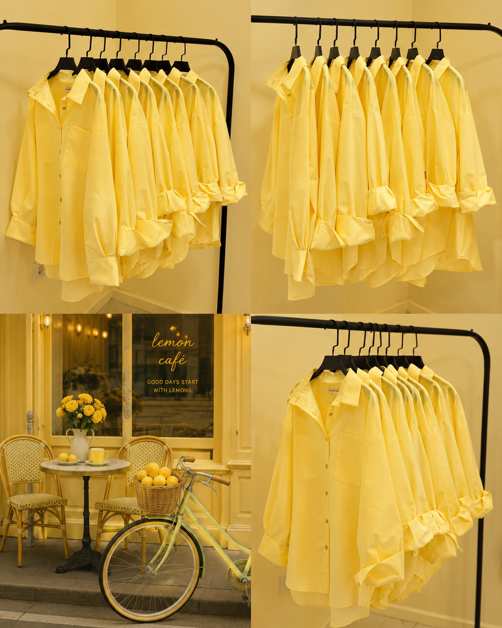 Butter Yellow Button Down Shirt