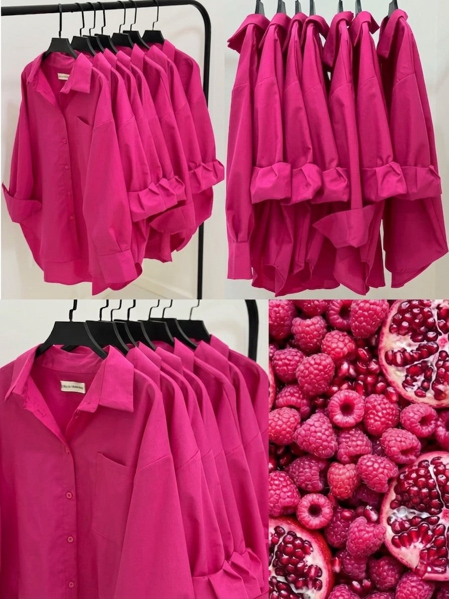 Hot Pink Button Down Shirt
