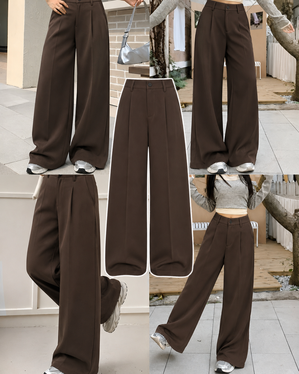 Brown Formal Pants